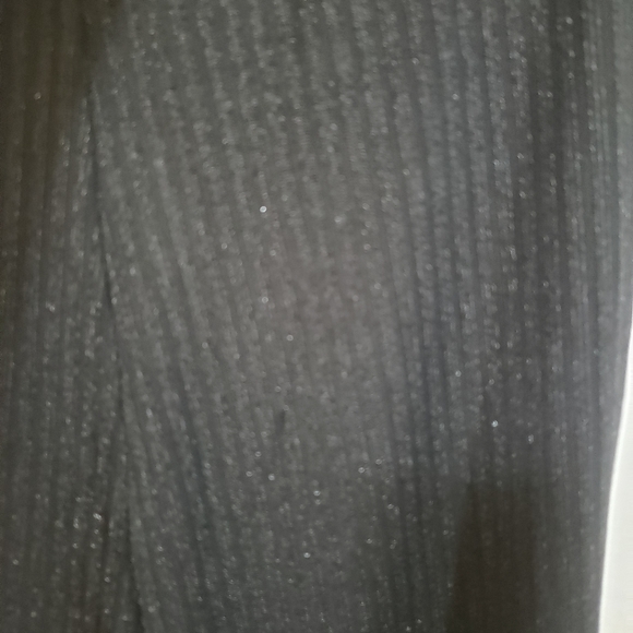 Francesca knit black flared pants sparkle size L - Picture 4 of 7